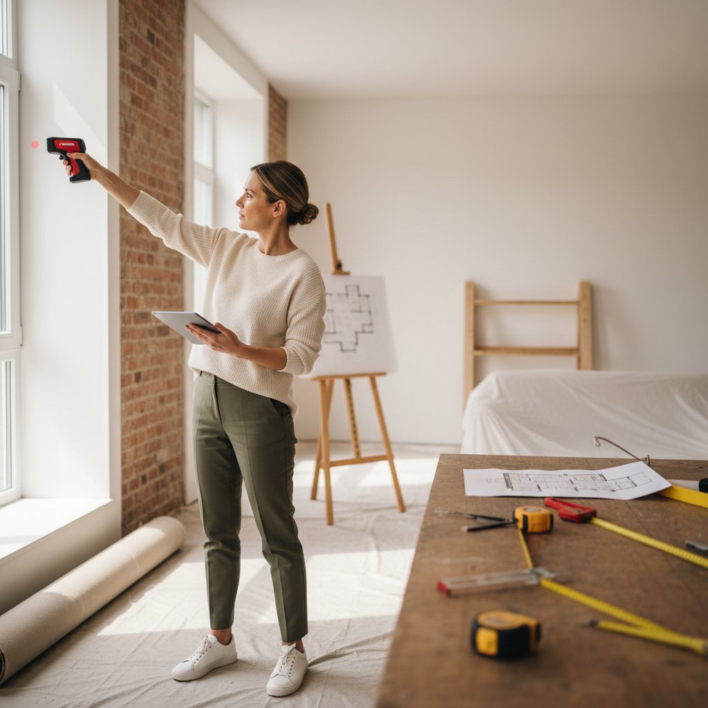 Course participants learning apartment solutions